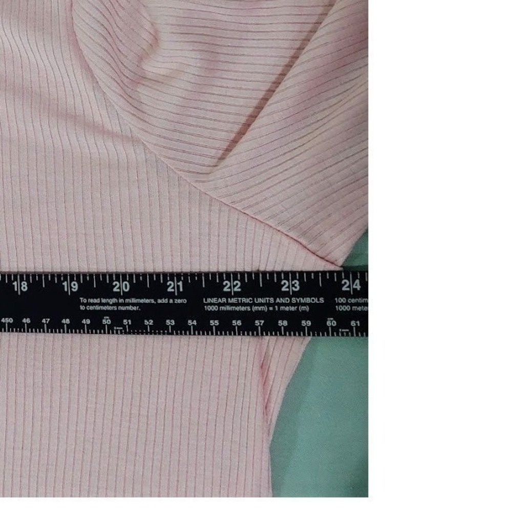Crown & Ivy Pink Ribbed Long Sleeve Size XXL Crew Neck Pullover Shirt Top NWT - Picture 10 of 12
